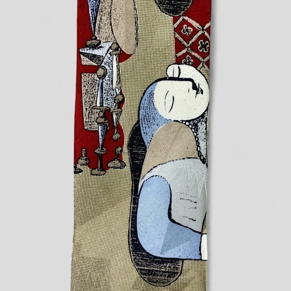 Mens Abstract Designed Tie​ - Picture 2 of 3